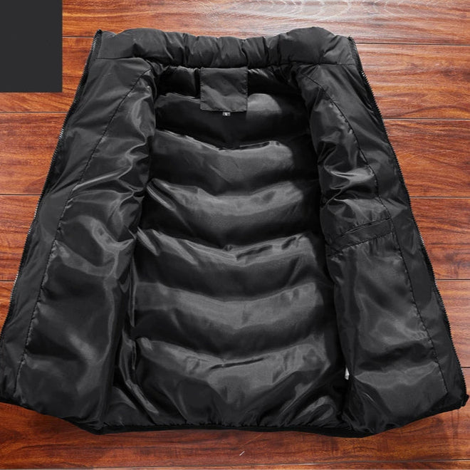 NOUVEAU RICHE Herren Weste Winddicht Wasserdicht Blau Reißverschlusstaschen