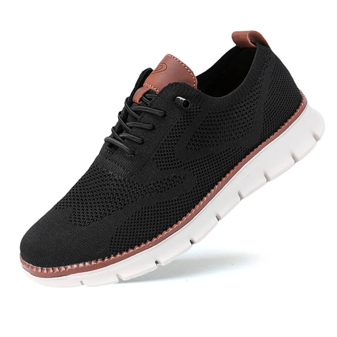 NOUVEAU RICHE Sneaker Herren Atmungsaktiv Leicht Alltagsbegleiter Komfort Schwarz
