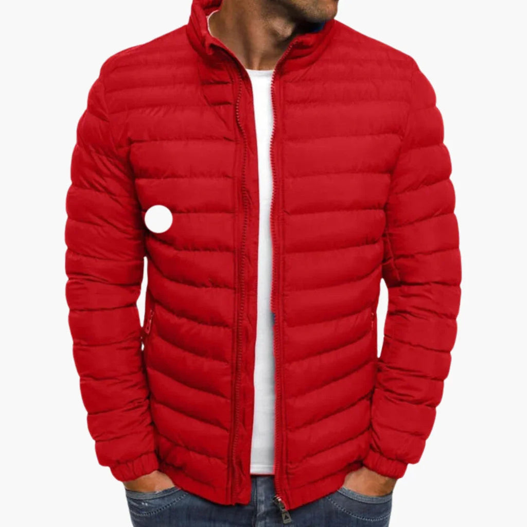 NOUVEAU RICHE Gesteppt Freizeitjacke Herren Mit Isoliertem Innenfutter Rot