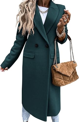 NOUVEAU RICHE Wintermantel Dunkelblau Gefüttert Wasserabweisend Größe M - Winterjacke - Wintermäntel Damen