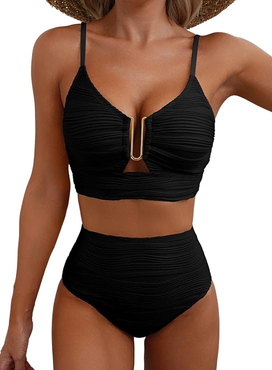 NOUVEAU RICHE Luma | Eleganter Bikini für ein selbstbewusstes Sommergefühl Schwarz