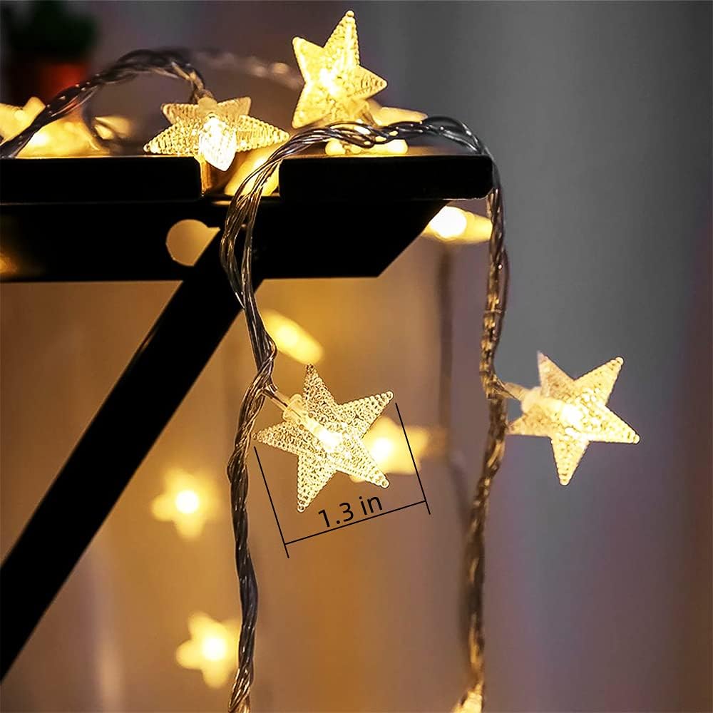 NOUVEAU RICHE Wasserdichte Weihnachtsbeleuchtung – Batteriebetriebene LED-Lichter für Innen & Aussen, Weihnachtsbaum, Terrasse & Garten – AquaGlow