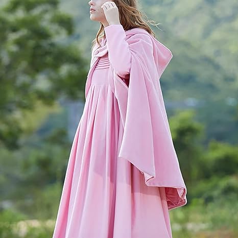 NOUVEAU RICHE Frauen Vintage Kapuzenmantel Kurz Events Stilvoll Anlässe