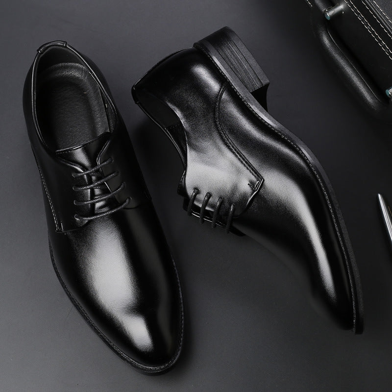 NOUVEAU RICHE Schnürschuhe Herren Atmungsaktiv Leicht Büro Hochzeit Schwarz