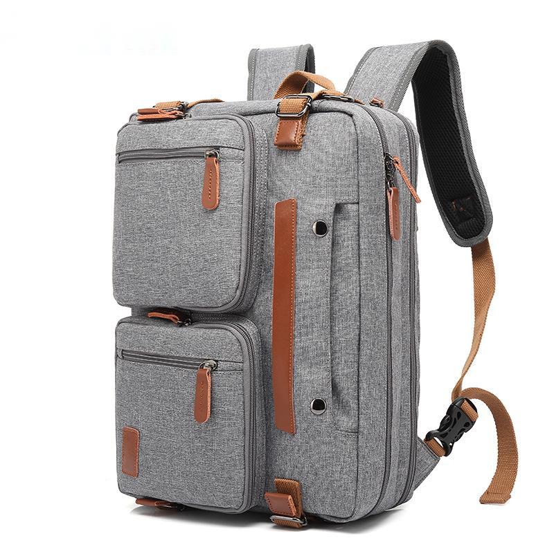 NOUVEAU RICHE Unisex Wasserdichter Umhänge-Rucksack & Reisetasche - Langlebig & Vielseitig - Backpack Nylon Grau