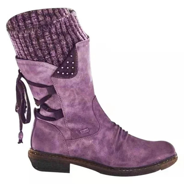NOUVEAU RICHE Winterschuhe Damen Warm Gefüttert Rutschfeste Sohle Größe 38