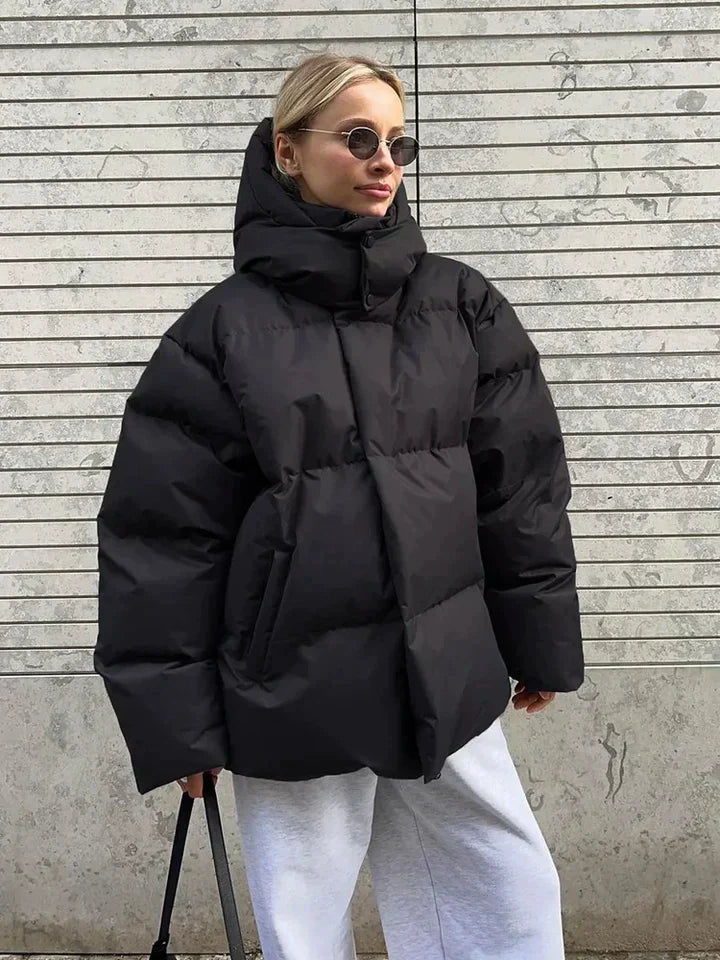 NOUVEAU RICHE Mantel Damen Warm Gefüttert Elegant Komfortabel Mit Stil - Winterjacke - Wintermäntel Damen