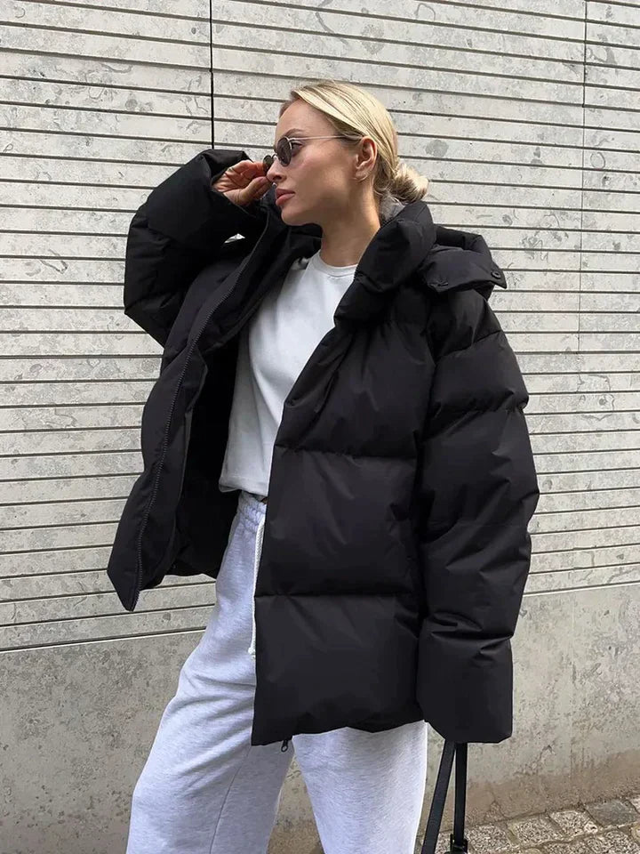 NOUVEAU RICHE Mantel Damen Warm Gefüttert Elegant Komfortabel Mit Stil - Winterjacke - Wintermäntel Damen