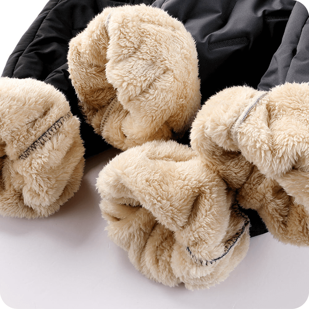 NOUVEAU RICHE Ranches | Winterfütterte Fleecehose mit Elastischem Bund – Warm und Bequem