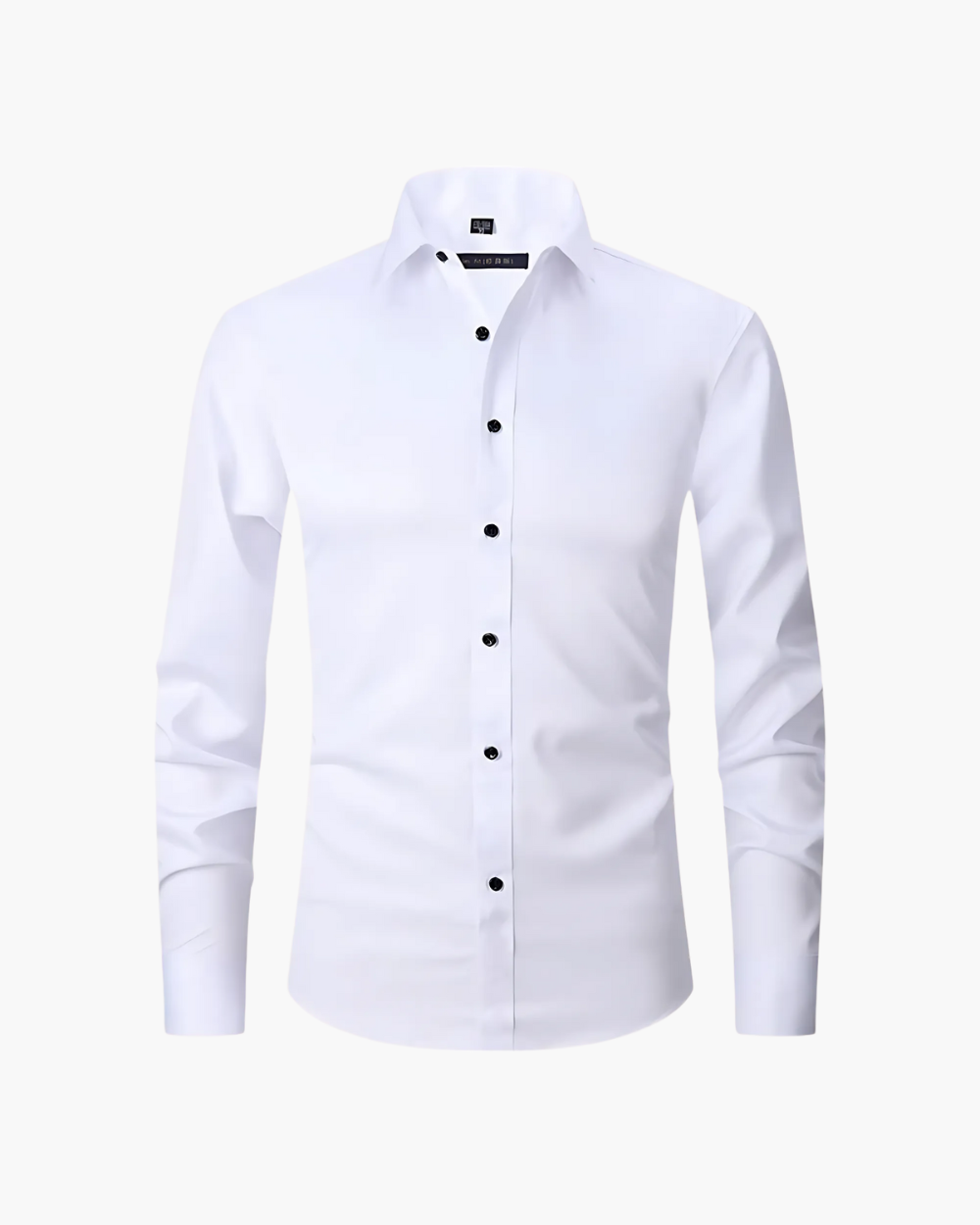 NOUVEAU RICHE Slim Fit Business Hemd bügelfrei und elastisch Weiß
