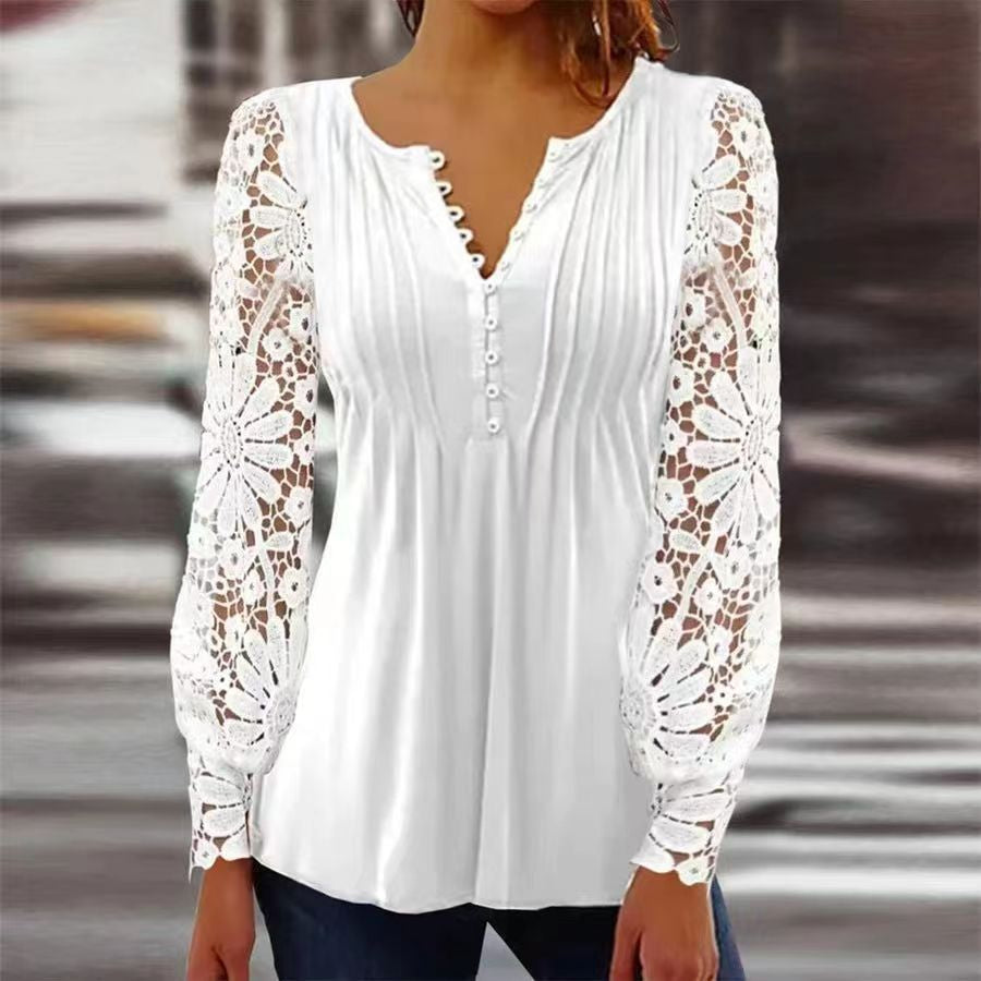 NOUVEAU RICHE Oberteil Damen Baumwollmischung Lässig Alltagslook Weiß