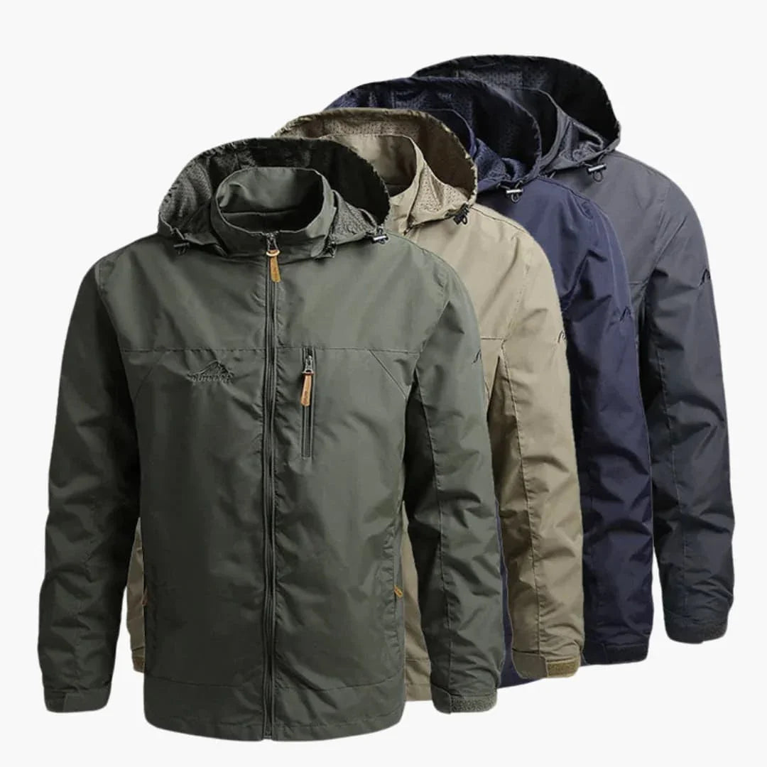NOUVEAU RICHE Outdoorjacke Herren Verstellbare Kapuze Strukturierte Passform