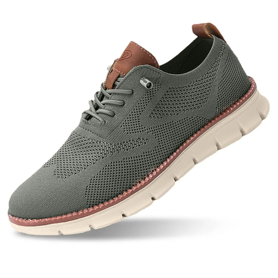 NOUVEAU RICHE Sneaker Herren Atmungsaktiv Leicht Alltagsbegleiter Komfort Olivgrün