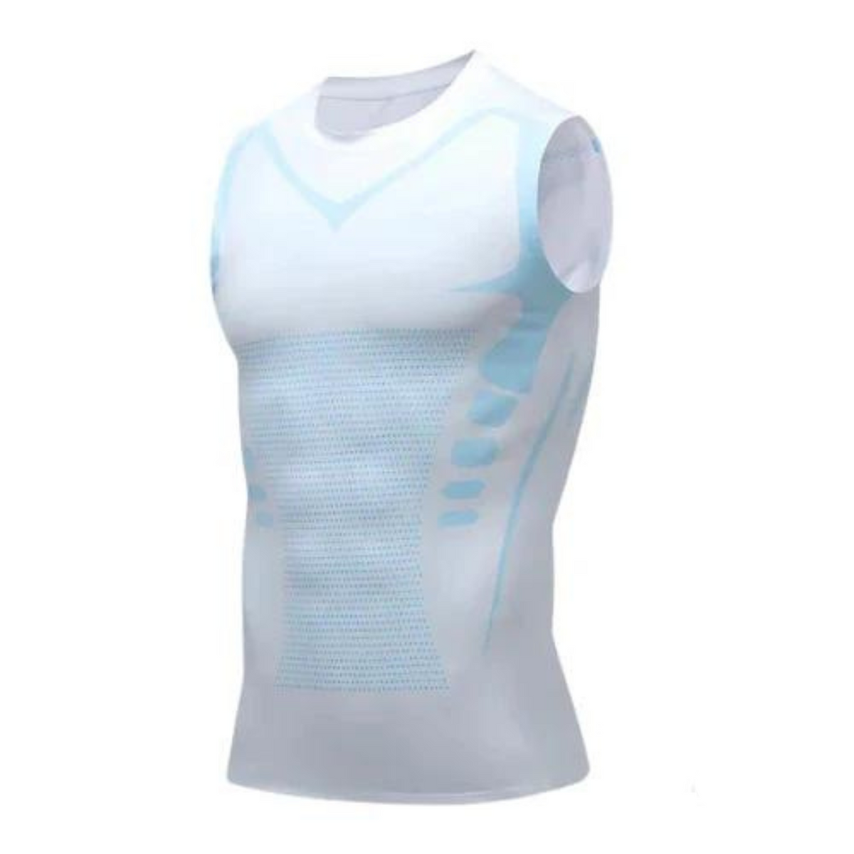 Formende herreskjorte – shapewear til mænd, kompressionsskjorte, der former bryst og mave, usynlig under tøjet, S–3XL – CoreForm Bodyshape