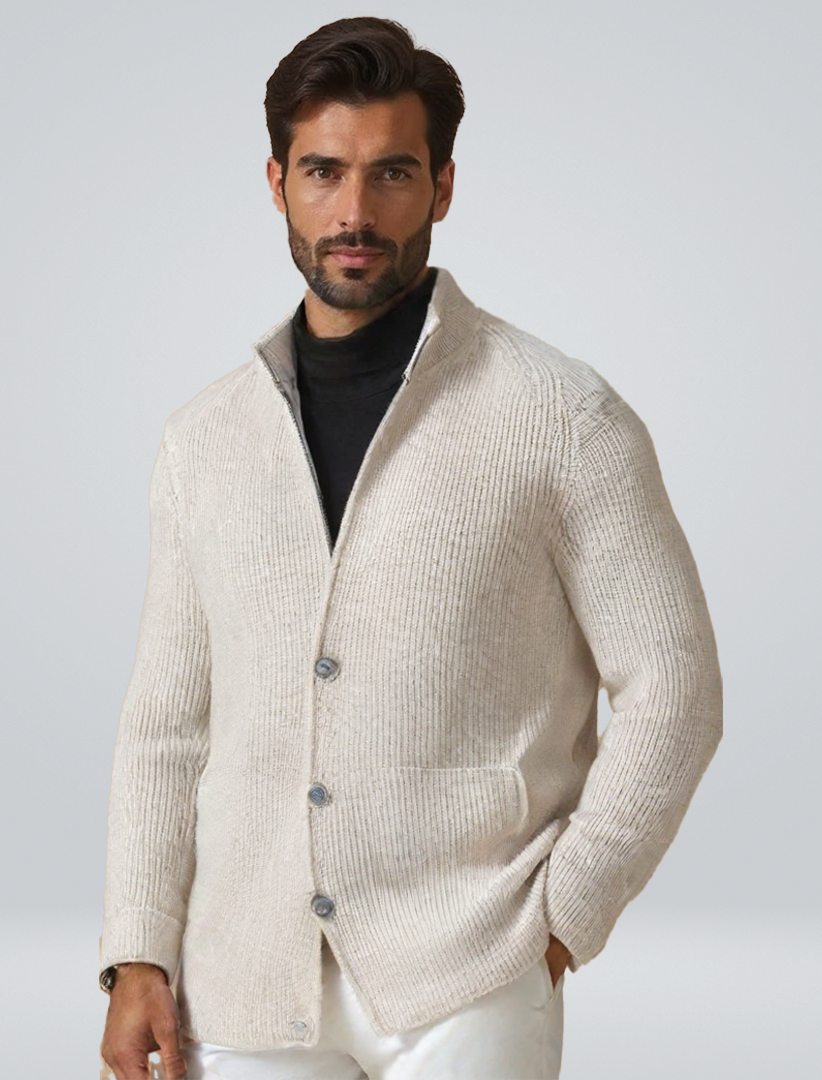 NOUVEAU RICHE Ben | Herre Warme und Luxuriöse Jacke - Elegante Winterjacke & Gefütterte Daunenjacke