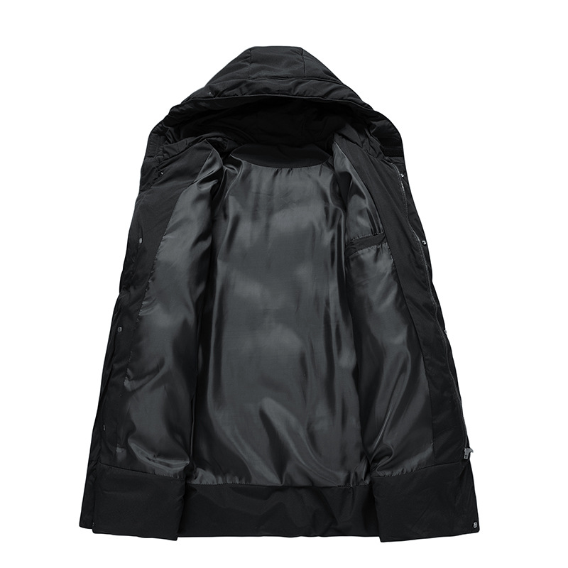 NOUVEAU RICHE Parka Jacke Herren Lange Wattierte Wasserdichte Winterjacke