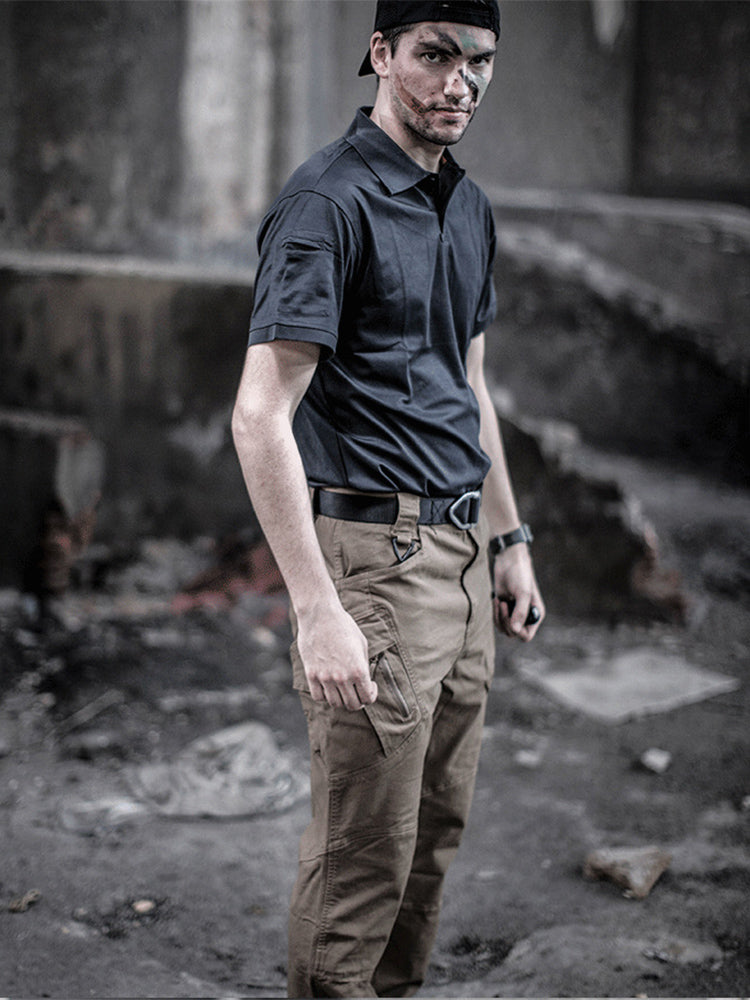 NOUVEAU RICHE Multitaschen Outdoor Gerade Bein Taktische Hose Slim Fit Aus 97 Prozent Baumwolle Mit Stretch Und Atmungsaktivem Stoff Für Herren