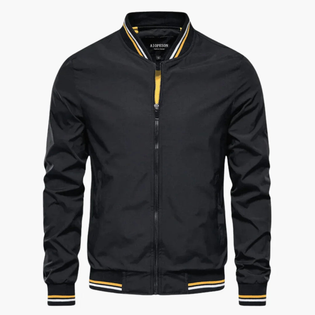 NOUVEAU RICHE Herrenjacke Schlichte Alltagsjacke Mit Klarem Schnitt Schwarz