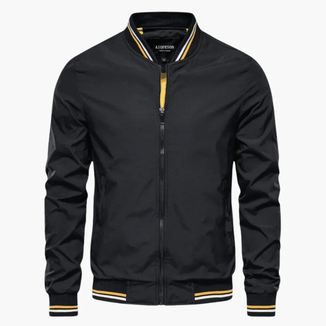 NOUVEAU RICHE Herrenjacke Schlichte Alltagsjacke Mit Klarem Schnitt Schwarz