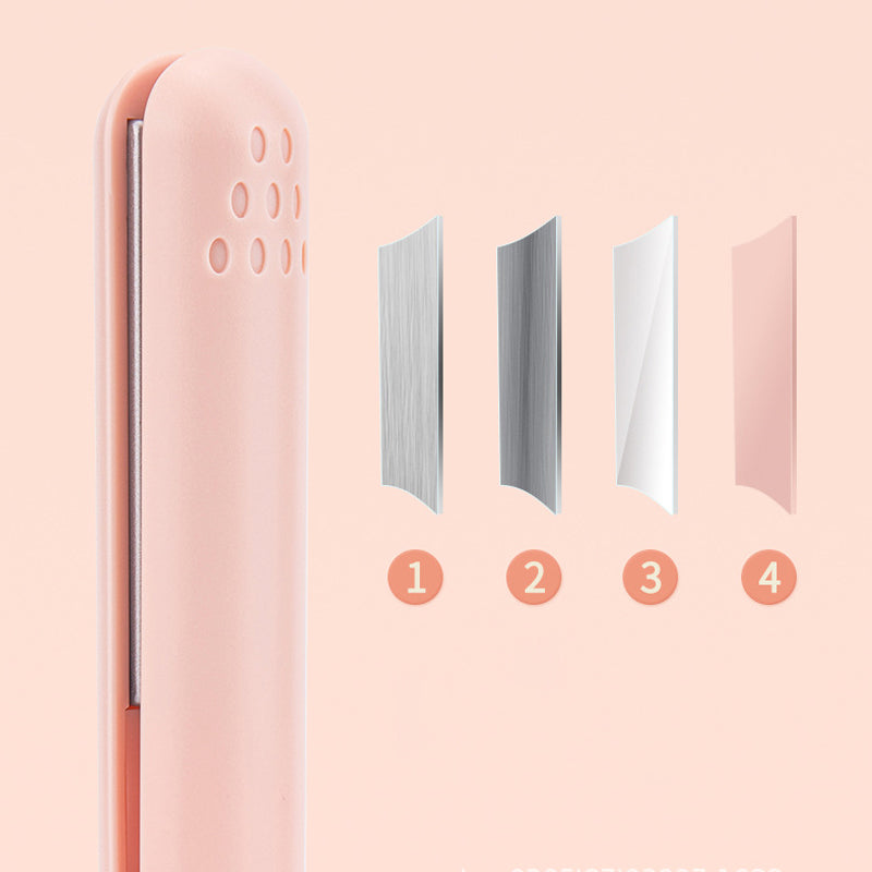 NOUVEAU RICHE Mini Lockenstab und Glätteisen – 2-in-1 Reise-Glätteisen & Lockenstab, Keramikbeschichtung, Schnelles Aufheizen – Lina