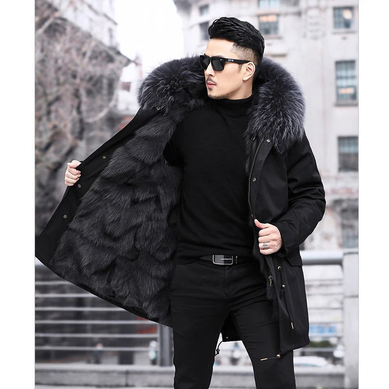 NOUVEAU RICHE Figueral | Winterparka | Gefütterte und warme Winterjacke Schwarz