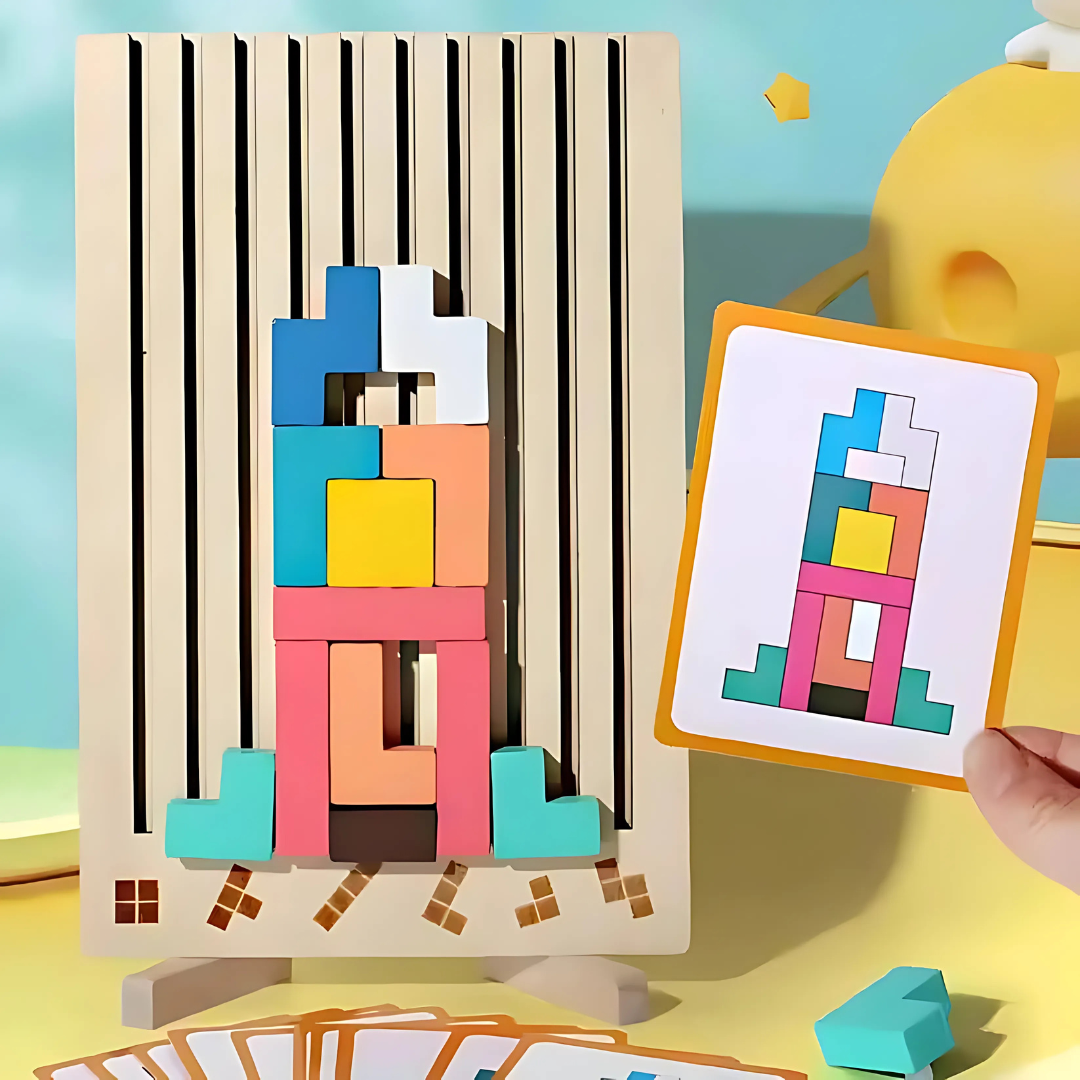 NOUVEAU RICHE Holzspiel Montessori Lernspiel Farben Formen Für Feinmotorik