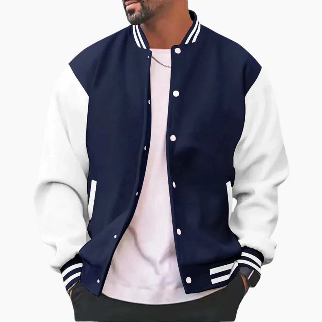 NOUVEAU RICHE Bomberjacke Herren Übergangsjacke Für Frühling Und Sommer Marineblau