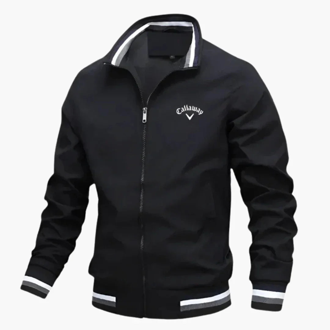NOUVEAU RICHE Übergangsjacke Herren Gefütterte Layerlook Lockere Passform Schwarz
