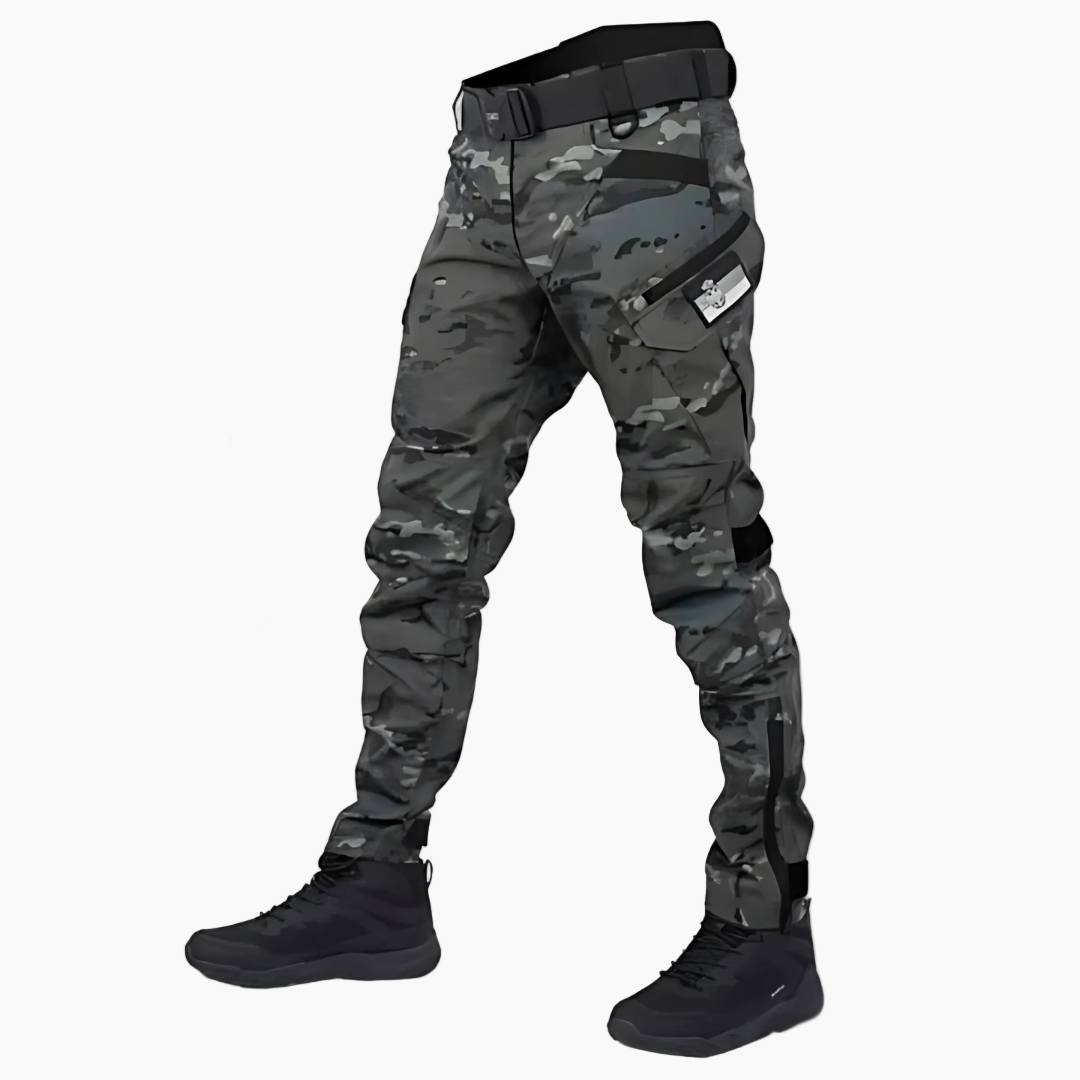 NOUVEAU RICHE Taktische Hose Grau Größe L Für Action Und Outdoor Einsatz Camouflage