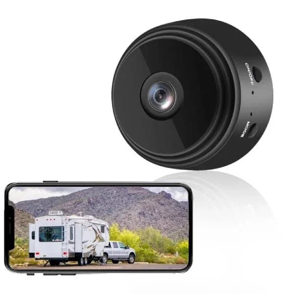 NOUVEAU RICHE Kabellose Rückfahrkamera 720P mit Nachtsicht – Rückfahrkamera für Wohnmobil, Wohnwagen, Anhänger & LKW, App, Magnethalter