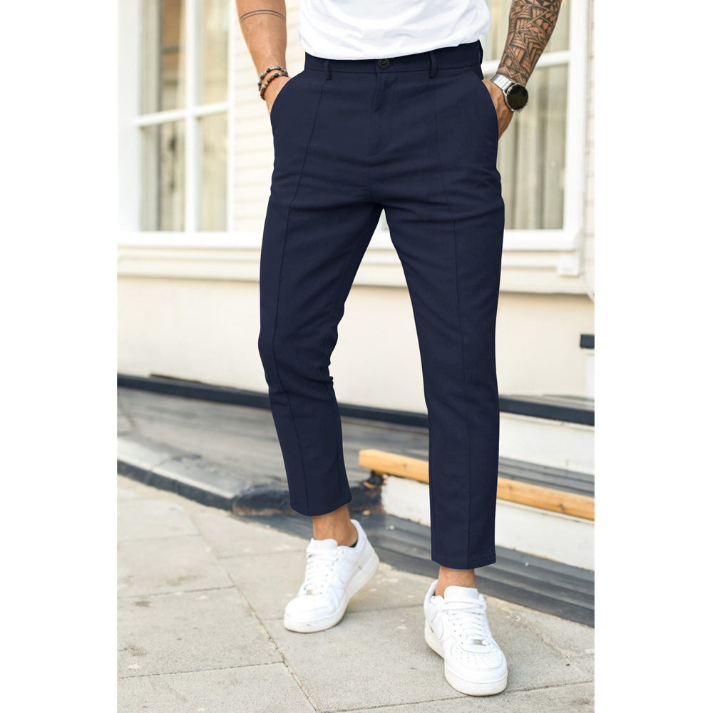 NOUVEAU RICHE Freizeithose Aus Weichem Material Dunkelblau Größe M Bequem Blau