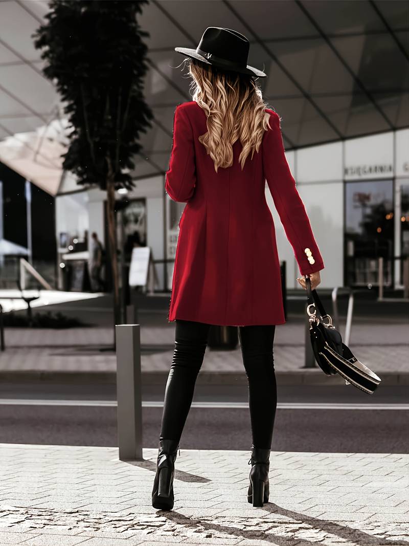 NOUVEAU RICHE Damen Wollmantel Jacke Wasserabweisendes Gewebe Kühn