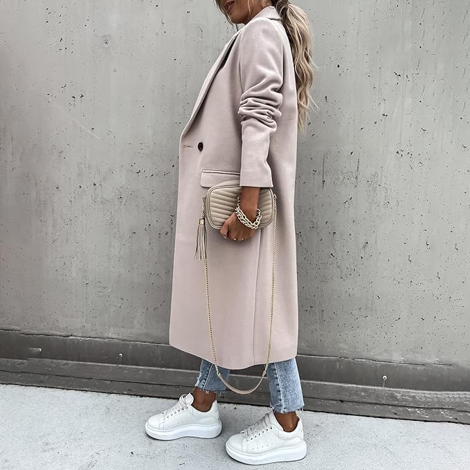 NOUVEAU RICHE Wintermantel Dunkelblau Gefüttert Wasserabweisend Größe M - Winterjacke - Wintermäntel Damen