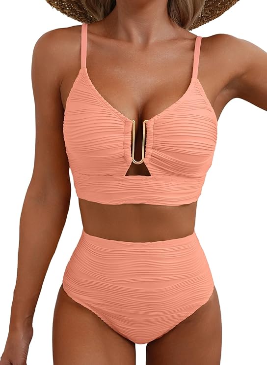 NOUVEAU RICHE Luma | Eleganter Bikini für ein selbstbewusstes Sommergefühl Apricot Rosa