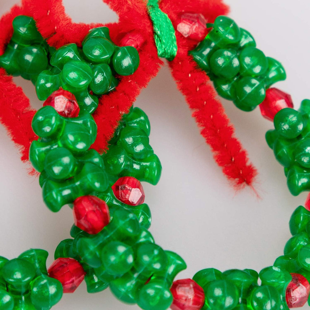 NOUVEAU RICHE Christbaumschmuck Perlenset – Perlen für DIY-Weihnachtsdeko, Kränze, Tannenbäume & Schneemänner, 40-teilig – BeadCraft