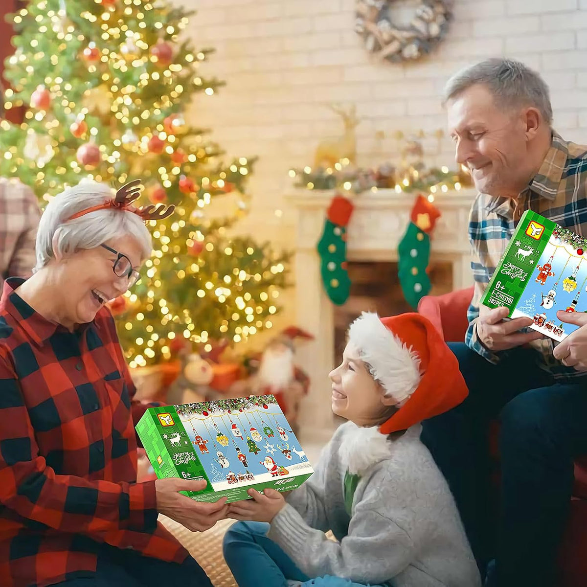NOUVEAU RICHE Bastel-Bauset für Weihnachtsschmuck – Weihnachtsbasteln für Kinder & Familie, Christbaumschmuck Selber Machen – OrnaCraft
