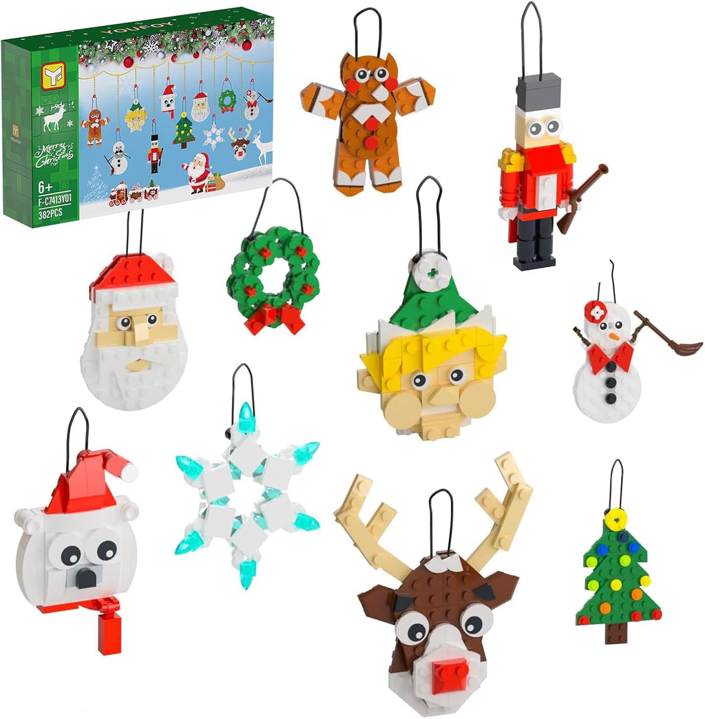 NOUVEAU RICHE Bastel-Bauset für Weihnachtsschmuck – Weihnachtsbasteln für Kinder & Familie, Christbaumschmuck Selber Machen – OrnaCraft