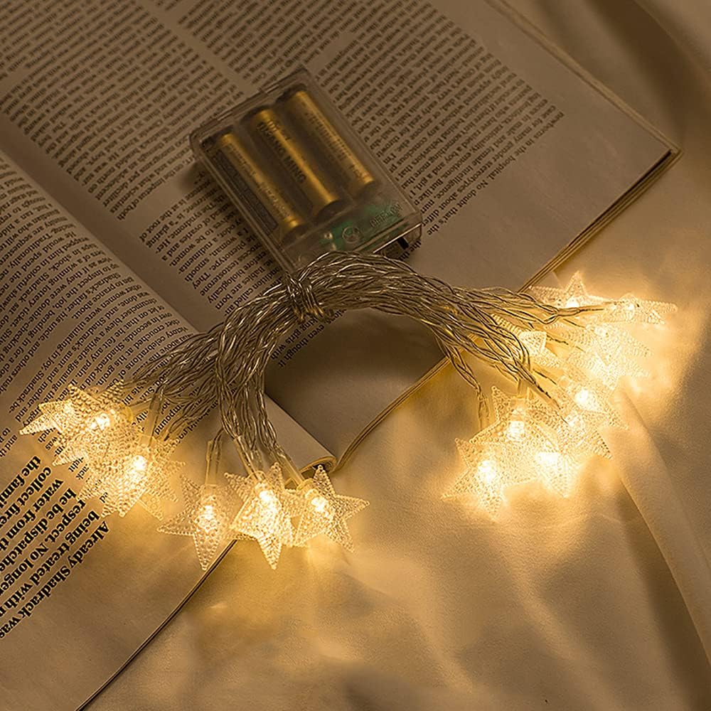NOUVEAU RICHE Wasserdichte Weihnachtsbeleuchtung – Batteriebetriebene LED-Lichter für Innen & Aussen, Weihnachtsbaum, Terrasse & Garten – AquaGlow