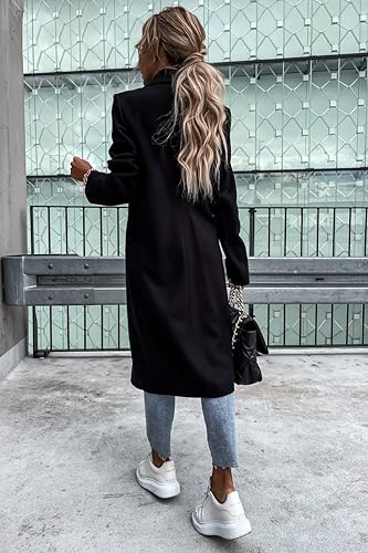 NOUVEAU RICHE Wintermantel Dunkelblau Gefüttert Wasserabweisend Größe M - Winterjacke - Wintermäntel Damen