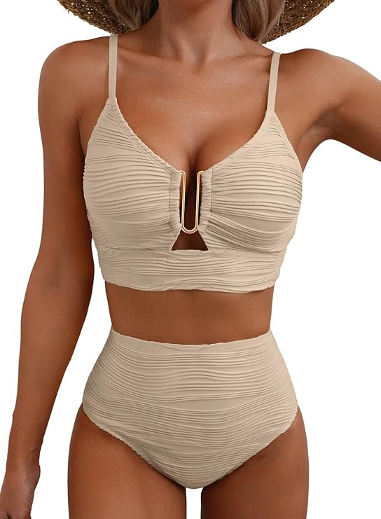 NOUVEAU RICHE Luma | Eleganter Bikini für ein selbstbewusstes Sommergefühl Apricot