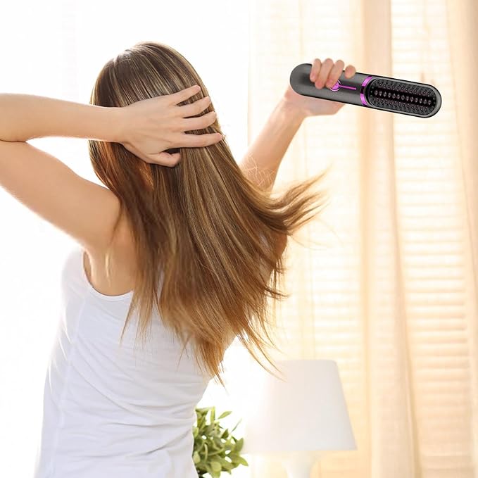NOUVEAU RICHE Kabelloser Haarglätter – Akku Glätteisen mit Keramikbeschichtung, USB, 3 Hitzestufen, Mini Reisegrösse – Lumea