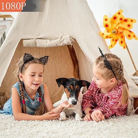 NOUVEAU RICHE Kabellose 1080P Mini-WLAN-Überwachungskamera – Überwachungskamera Innen & Aussen mit Nachtsicht, IP65 Wetterfest – SecureView