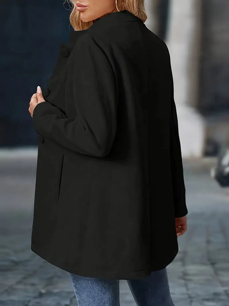 NOUVEAU RICHE Klassische Taillierte Jacke – Damen Jacke mit schmeichelhafter Silhouette, elegant, Beige, Schwarz oder Khaki, S–2XL – Luna
