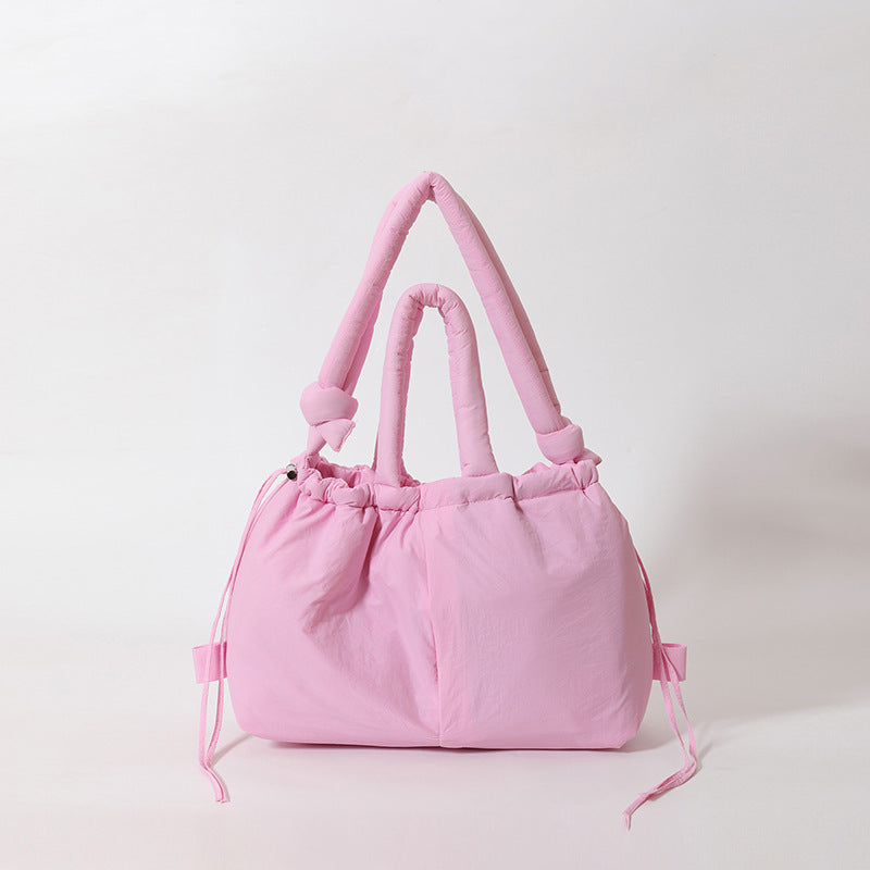 NOUVEAU RICHE Schultertasche Damen Große Alltagstasche Mit Komfortgriffen Rosa