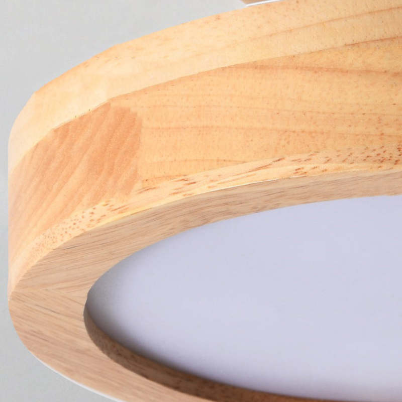 NOUVEAU RICHE Moderne LED-Deckenleuchte – Deckenlampe aus Holz & Acryl für Schlafzimmer, Esszimmer & Wohnzimmer, 5 Farben – LunaLux