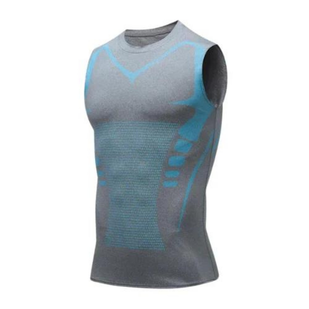 Formende herreskjorte – shapewear til mænd, kompressionsskjorte, der former bryst og mave, usynlig under tøjet, S–3XL – CoreForm Bodyshape
