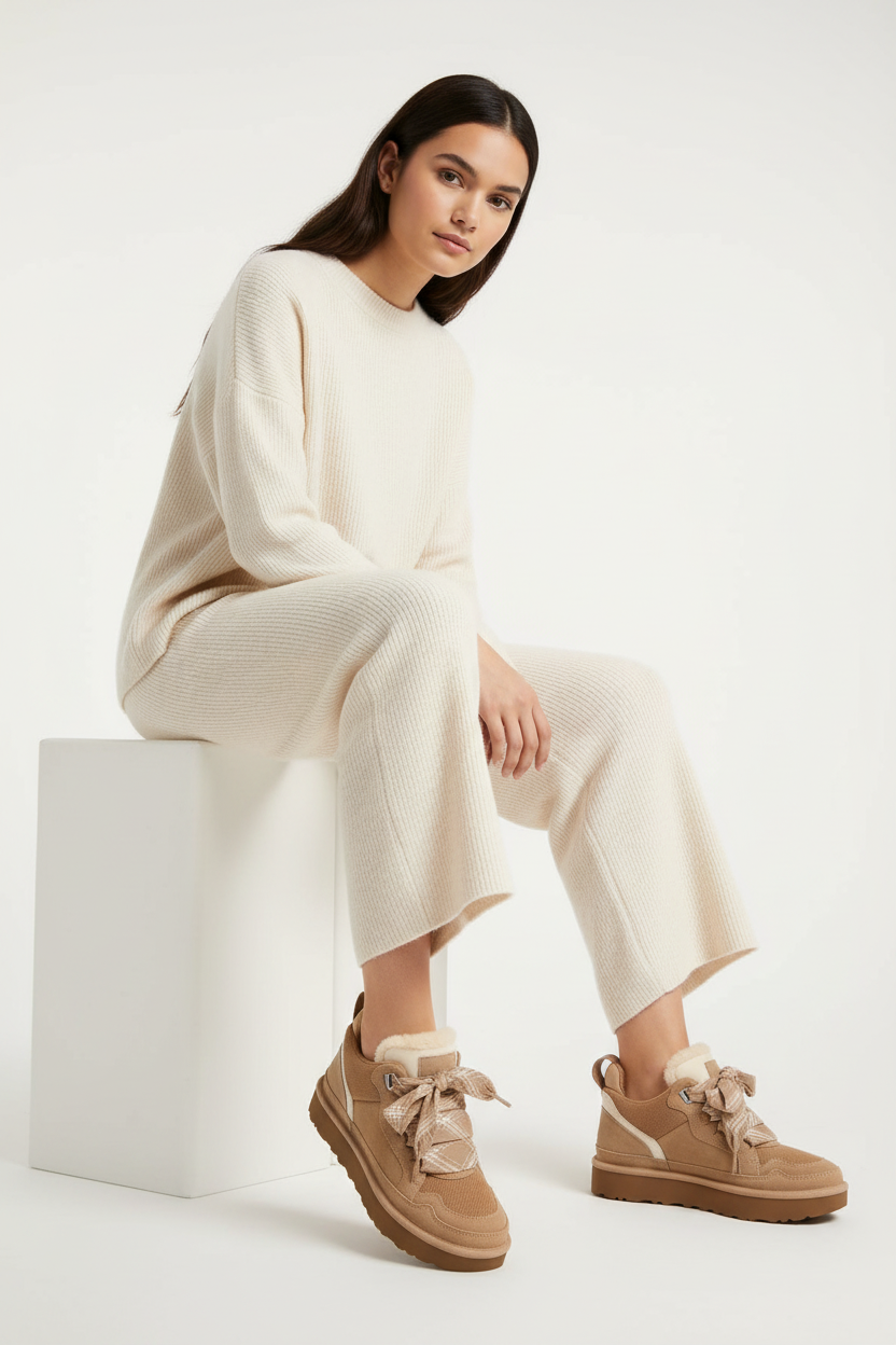 Damen Vinter Wildleder Stiefel Für Warme Schritte Kälte