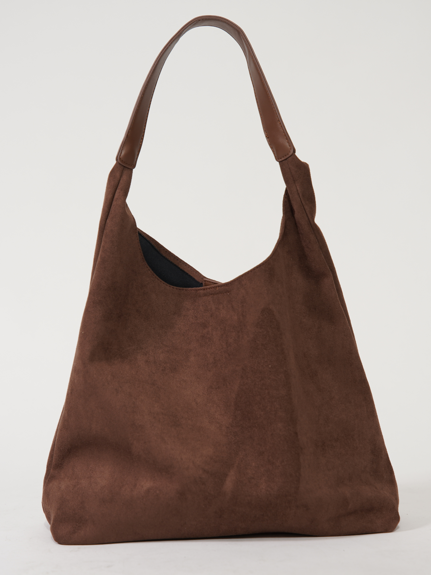 NOUVEAU RICHE Damen Leder Tote Bag – Alltagstaugliche Tasche aus Geschmeidigem Leder Braun