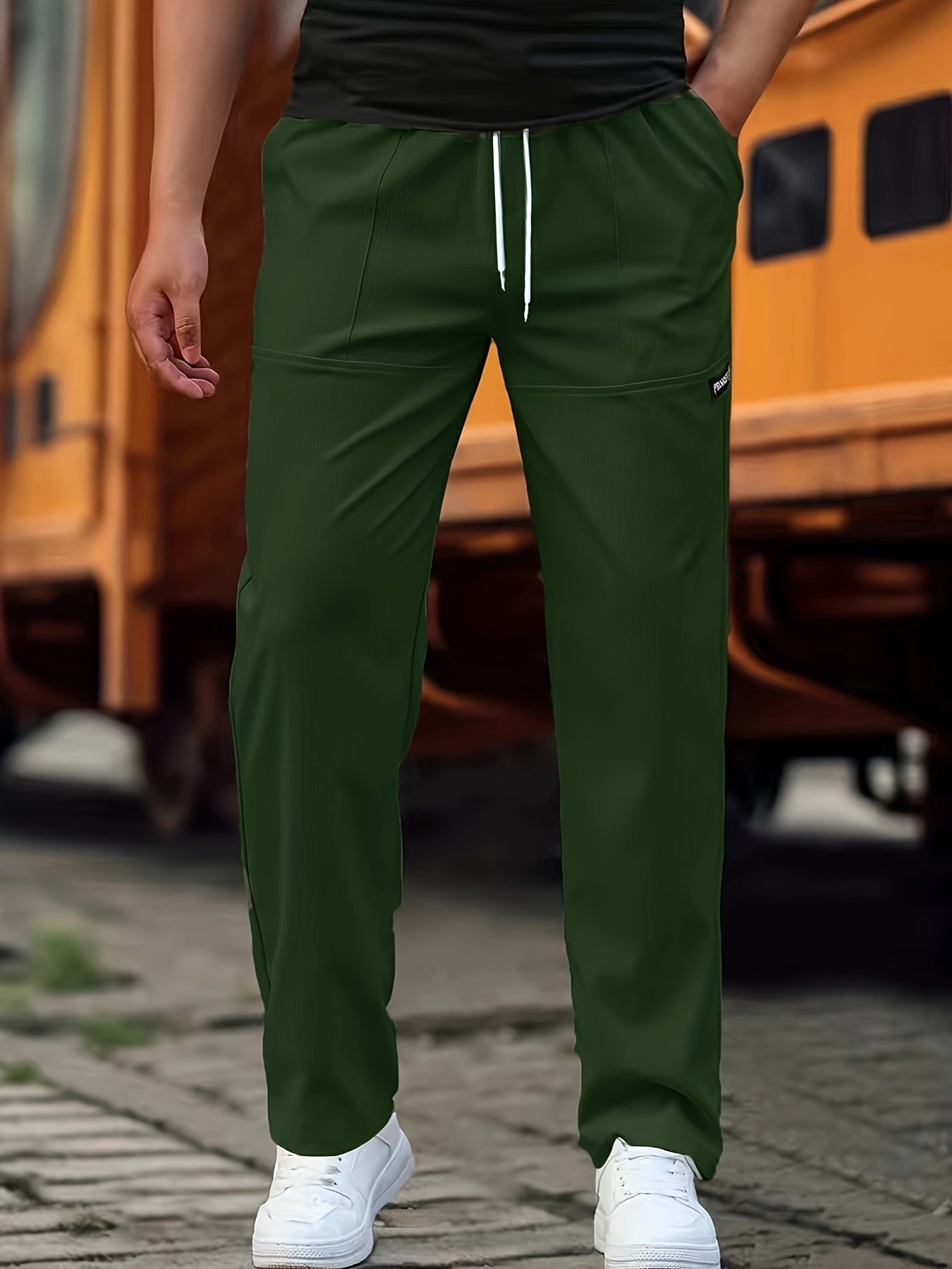NOUVEAU RICHE Jogginghose Herren Bequem Alltagslook Mit Stil Vielseitig Grün