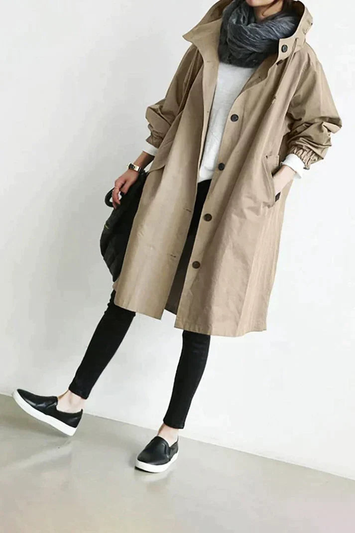 NOUVEAU RICHE Kleid Damen Elegant Komfort Raffinesse Vielseitiges Design Beige